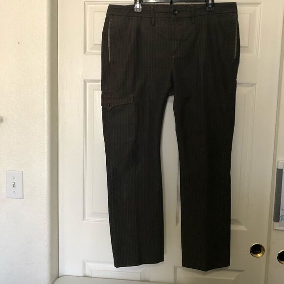 ROBERT GRAHAM Men’s Striped Slim Jim Pants 38”x30” - Picture 1 of 7